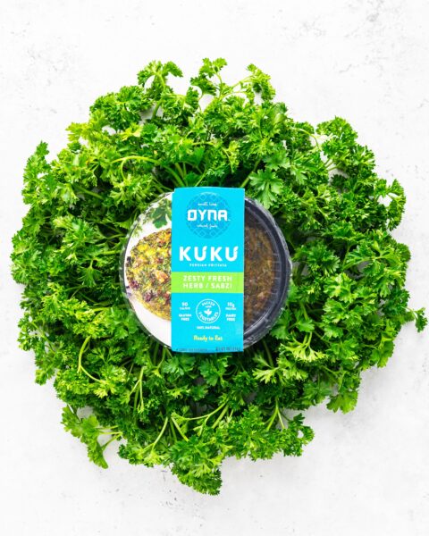 1. Kuku sabzi with parsley background - Mehdi Parnia