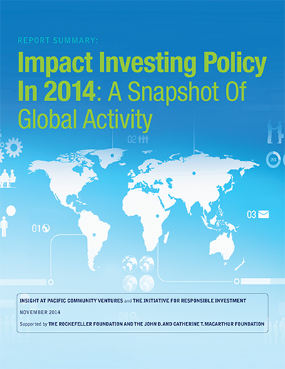 impact investing global policy report